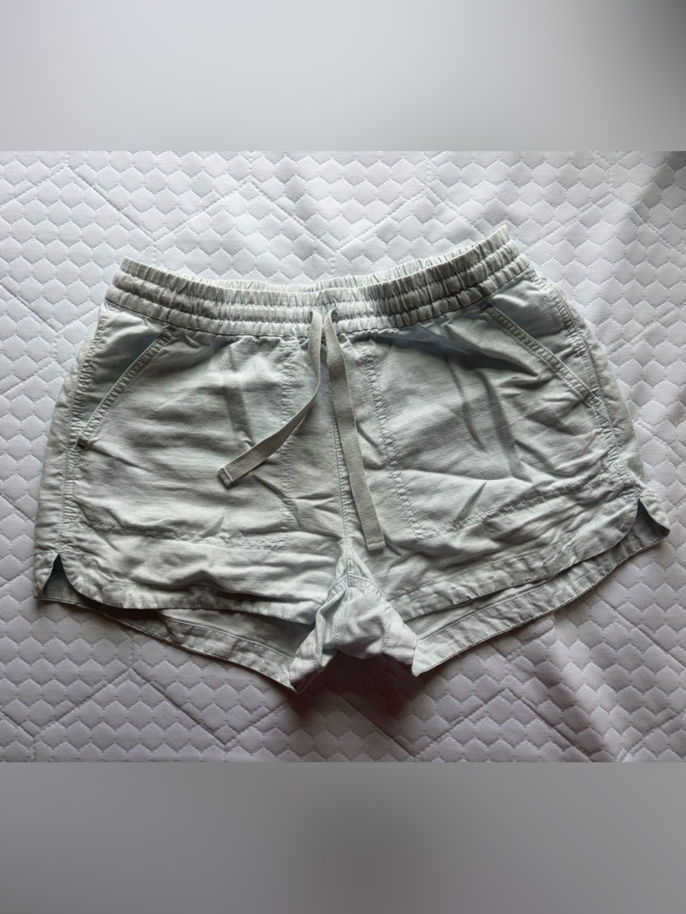 J. Crew Pale Blue Elastic Waist Shorts